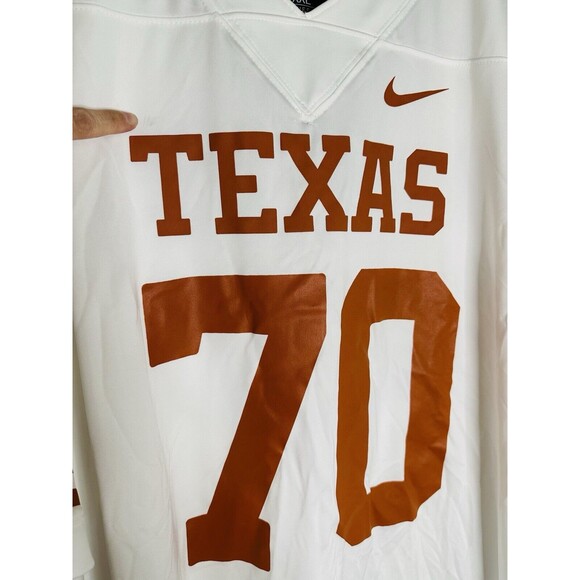 Nike UT Longhorns Football NCAA Personalized Ochoa #70 Icy White Jersey XXL - Picture 10 of 10